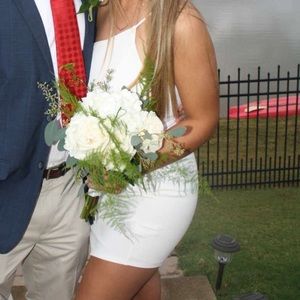 white body con dress